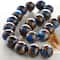 12 Pack: Sapphire Impression Jasper Round Beads, 8mm by Bead Landing®
